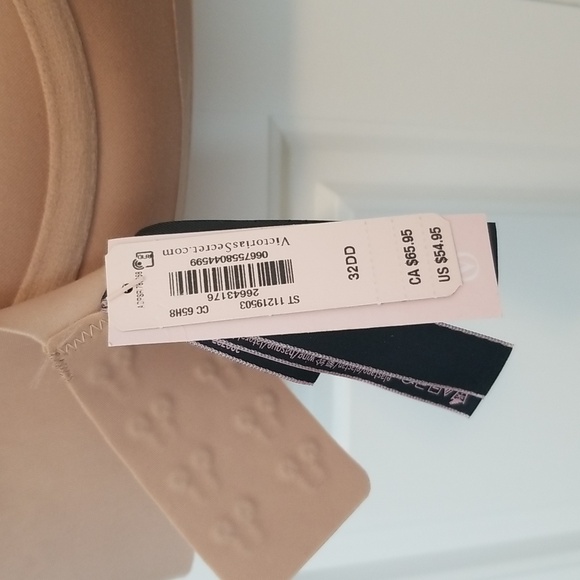 NWT Victoria Secret Plunge Low Back bra 32DD - Picture 3 of 3